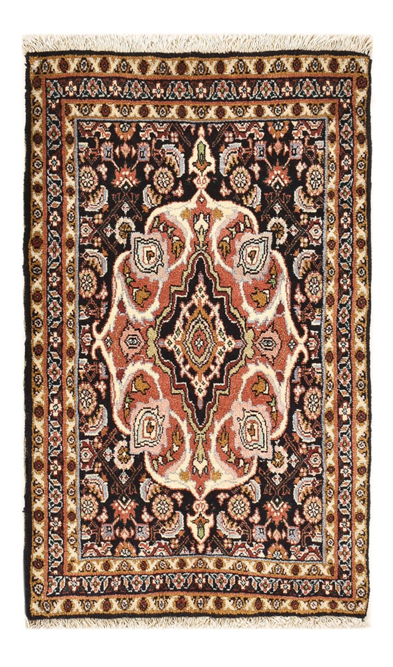 Persisk tæppe - Bijar - 70 x 50 cm - mørk beige