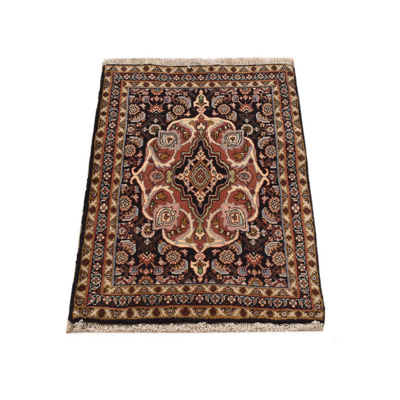 Persisk tæppe - Bijar - 70 x 50 cm - mørk beige