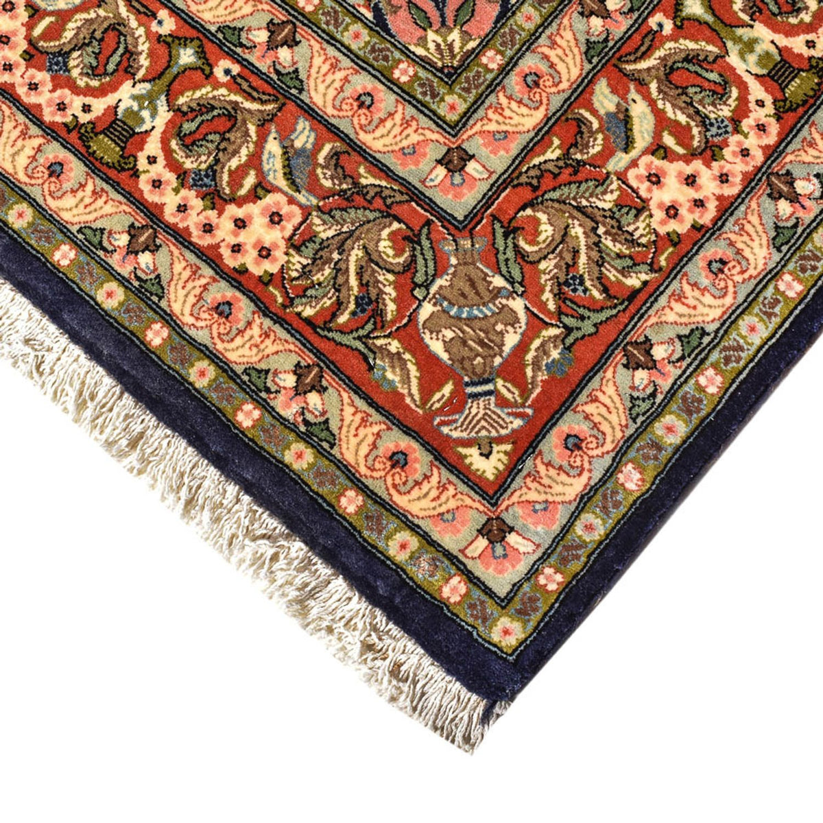 Persisk tæppe - Ghom - Royal - 194 x 137 cm - mørkeblå