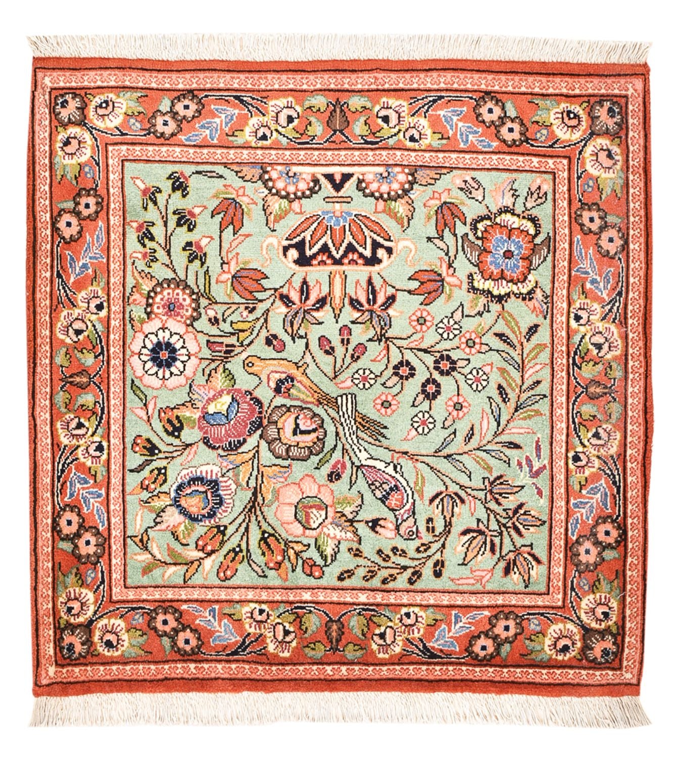 Persisk tæppe - Royal - 77 x 75 cm - flerfarvet