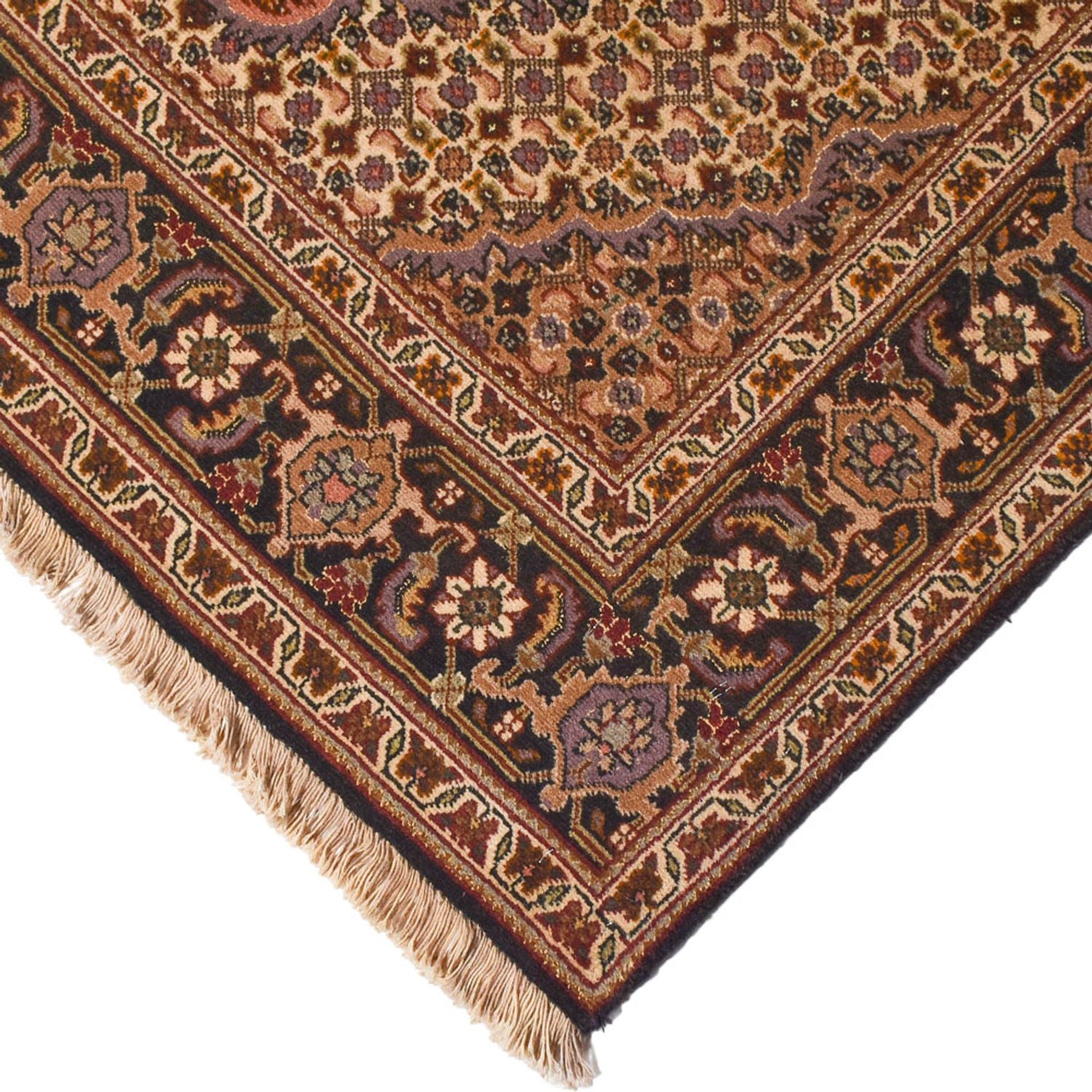 Persisk tæppe - Tabriz - Royal - 210 x 151 cm - mørkebrun