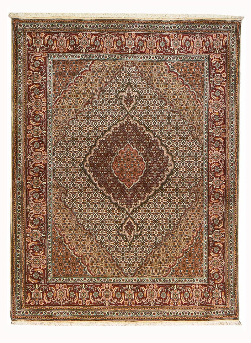 Persisk tæppe - Tabriz - Royal - 198 x 156 cm - mørkebrun