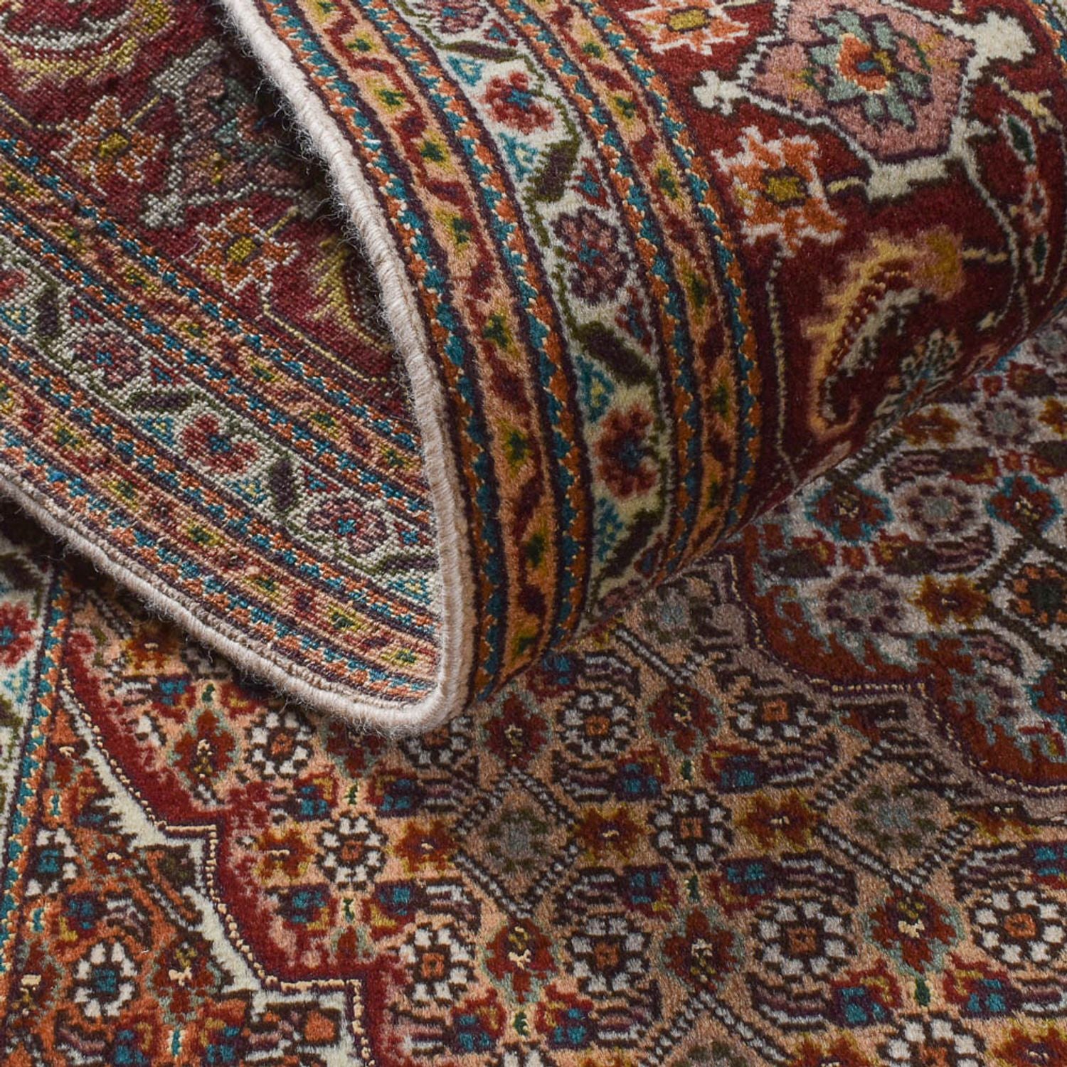 Persisk tæppe - Tabriz - Royal - 198 x 156 cm - mørkebrun