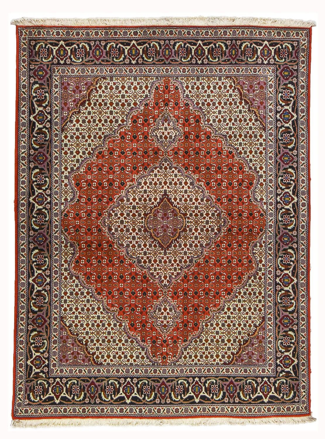 Persisk tæppe - Tabriz - Royal - 201 x 151 cm - rød