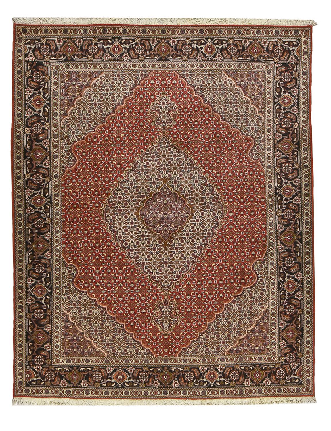 Persisk tæppe - Tabriz - Royal - 204 x 156 cm - rød