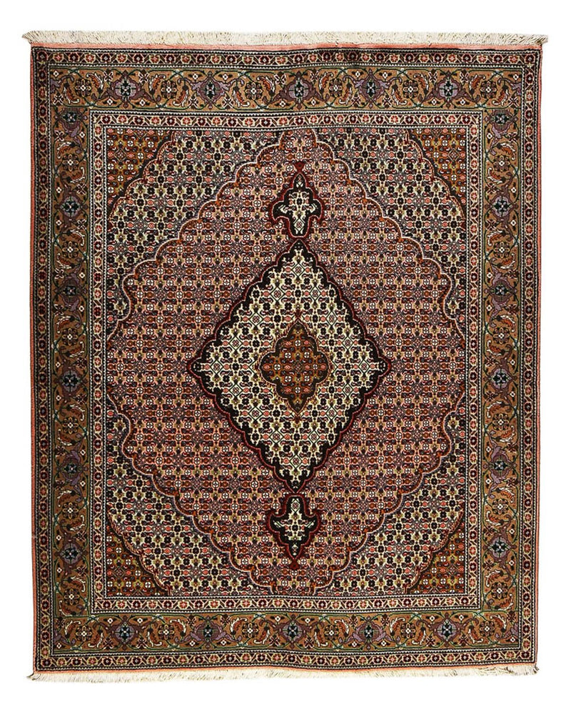 Persisk tæppe - Tabriz - Royal - 190 x 155 cm - lysrød