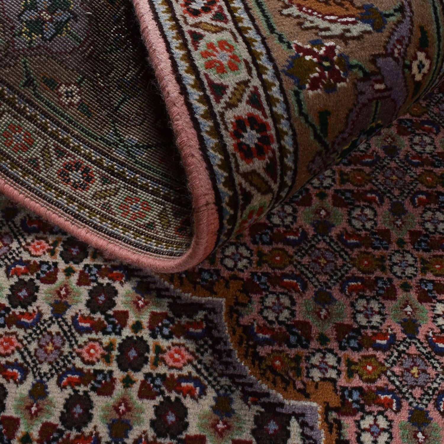 Persisk tæppe - Tabriz - Royal - 190 x 155 cm - lysrød