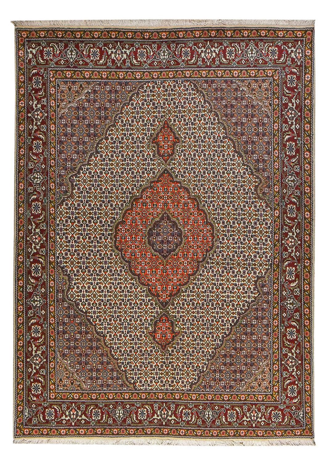 Persisk tæppe - Tabriz - Royal - 210 x 153 cm - sand