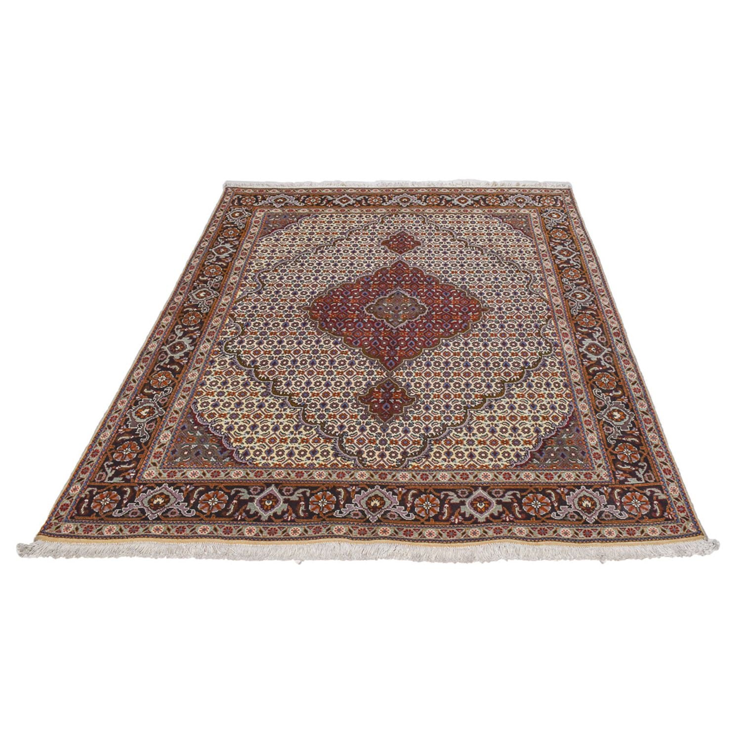 Persisk tæppe - Tabriz - Royal - 202 x 152 cm - sand