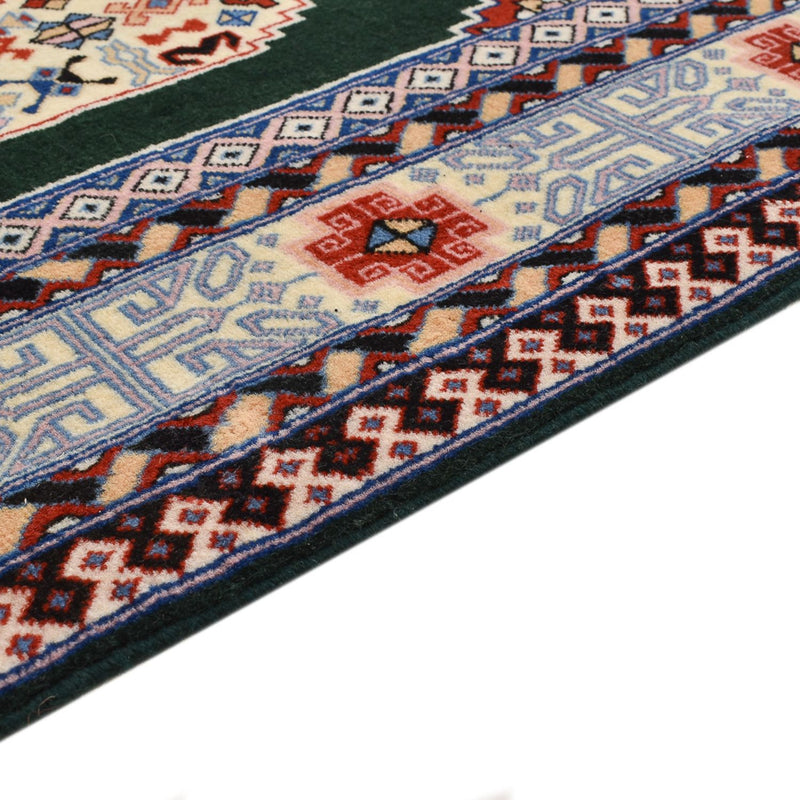Løber Persisk tæppe - Tabriz - Premium - 372 x 74 cm - mørkeblå