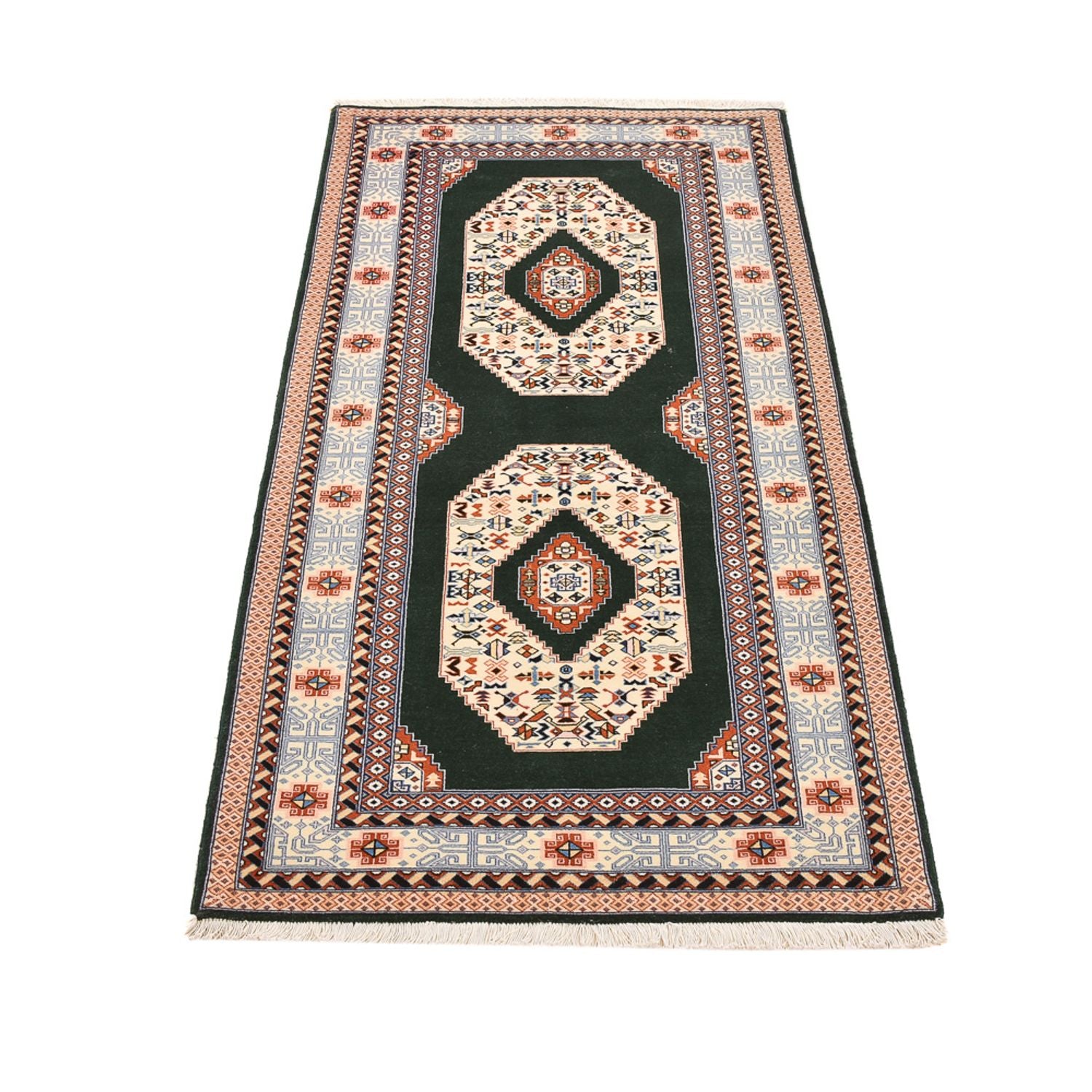 Løber Persisk tæppe - Tabriz - Royal - 182 x 77 cm - mørkeblå