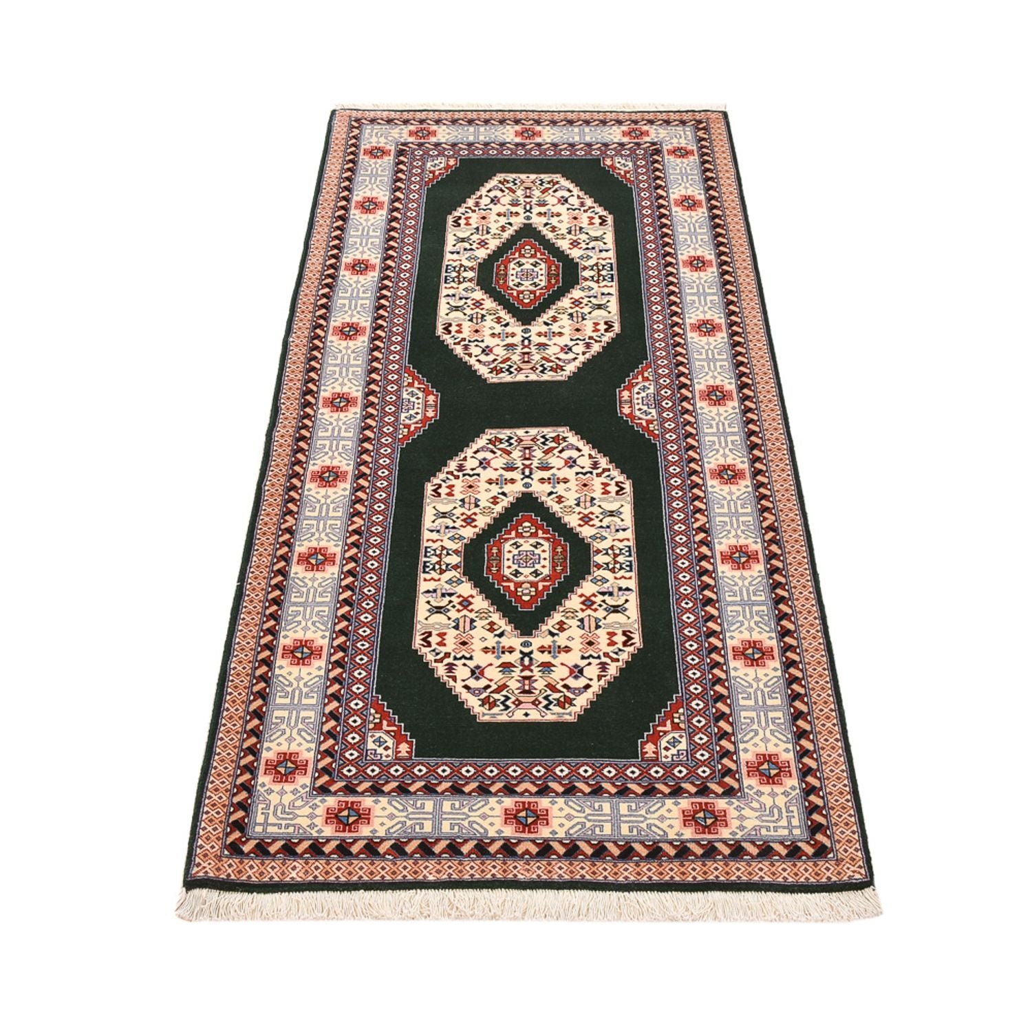 Løber Persisk tæppe - Tabriz - Royal - 182 x 75 cm - mørkeblå