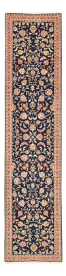 Løber Persisk tæppe - Tabriz - Premium - 300 x 68 cm - mørkeblå