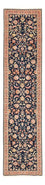 Løber Persisk tæppe - Tabriz - Premium - 300 x 68 cm - mørkeblå