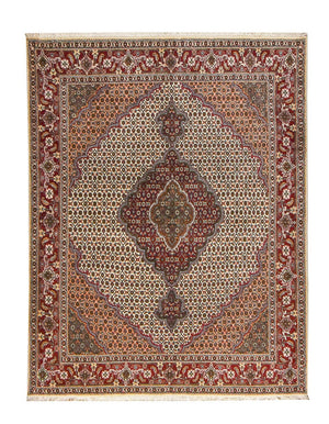 Persisk tæppe - Tabriz - Royal - 198 x 154 cm - sand