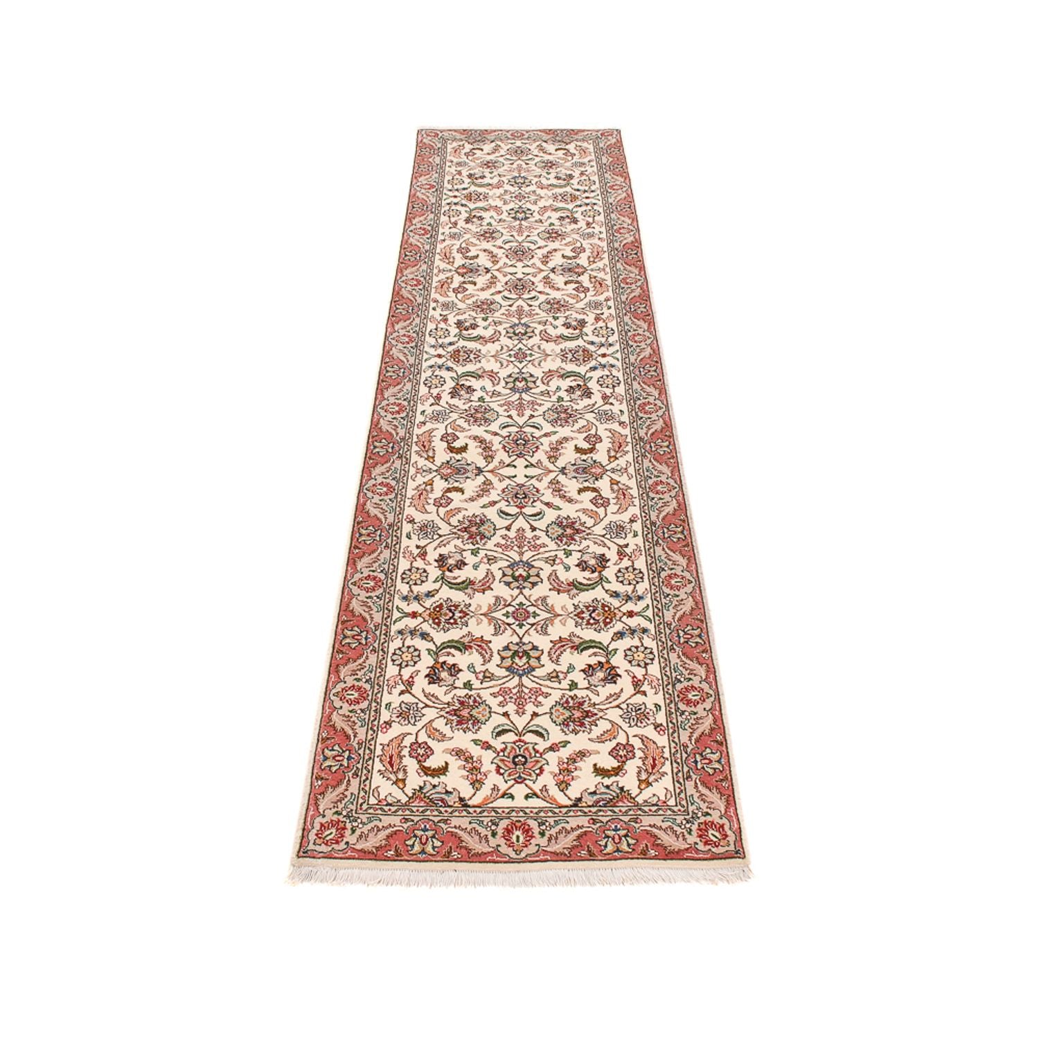 Løber Persisk tæppe - Tabriz - Premium - 297 x 69 cm - karamel