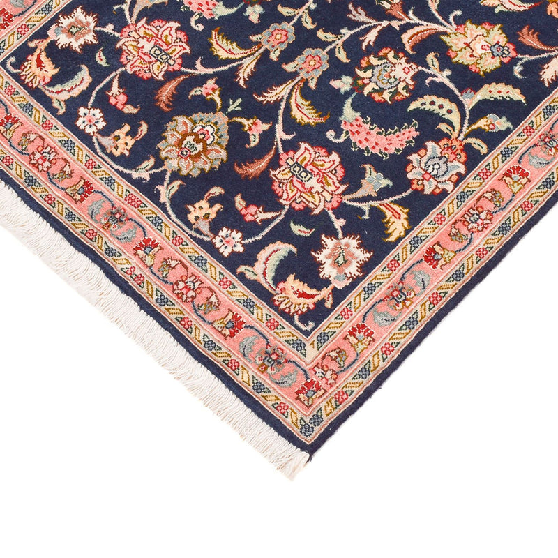 Løber Persisk tæppe - Tabriz - Premium - 293 x 65 cm - mørkeblå