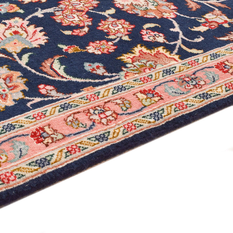 Løber Persisk tæppe - Tabriz - Premium - 293 x 65 cm - mørkeblå