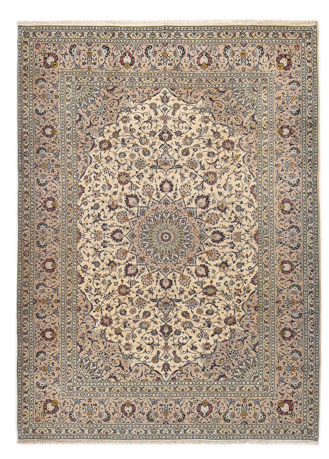 Persisk tæppe - Keshan - Royal - 342 x 247 cm - sand