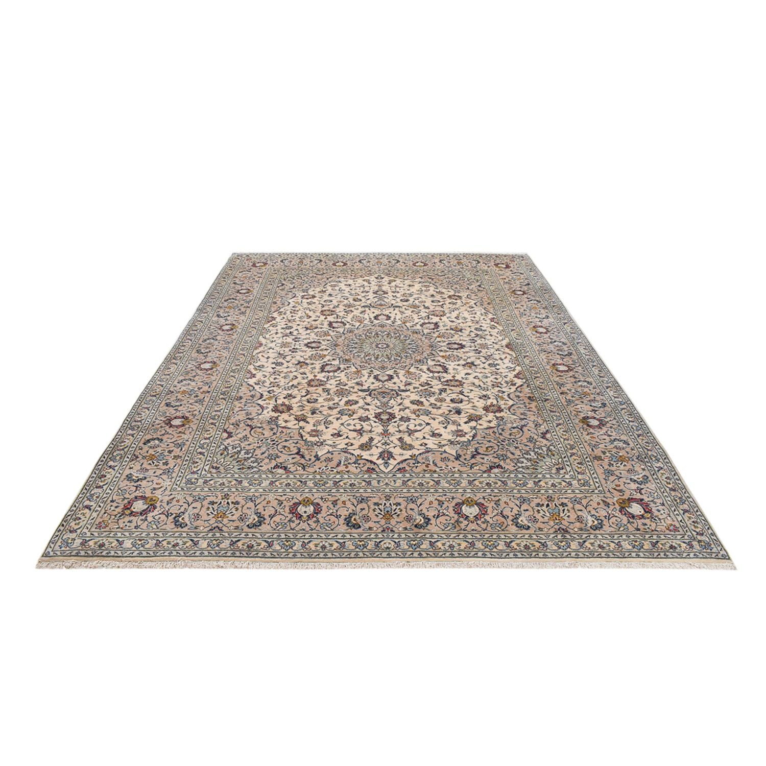Persisk tæppe - Keshan - Royal - 342 x 247 cm - sand