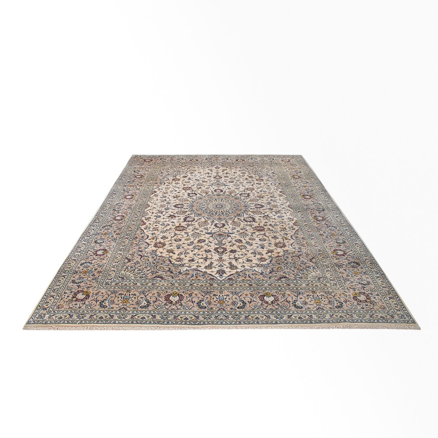 Persisk tæppe - Keshan - Royal - 346 x 250 cm - sand