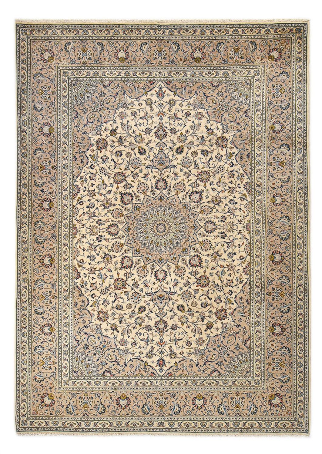 Persisk tæppe - Keshan - Royal - 353 x 250 cm - sand