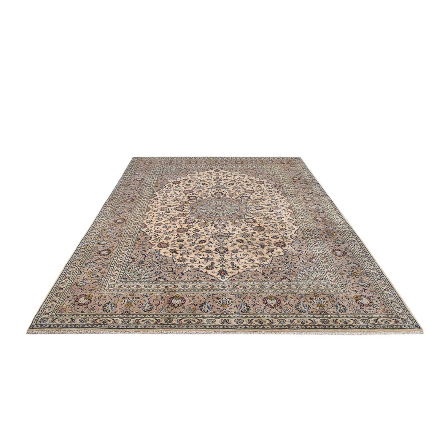 Persisk tæppe - Keshan - Royal - 353 x 250 cm - sand