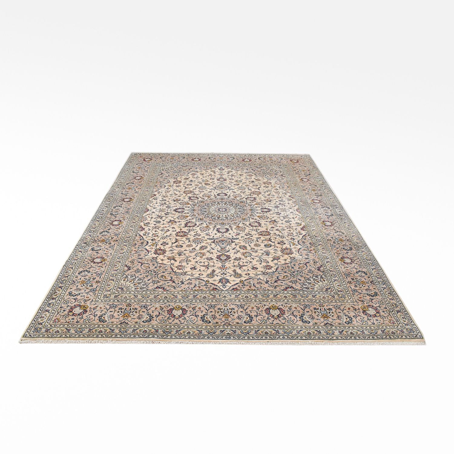 Persisk tæppe - Keshan - Royal - 347 x 244 cm - sand