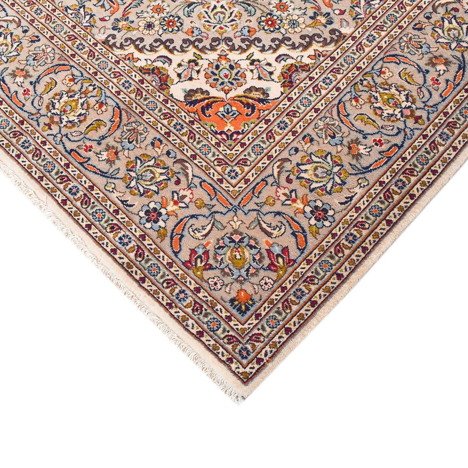 Persisk tæppe - Keshan - Royal - 353 x 254 cm - sand