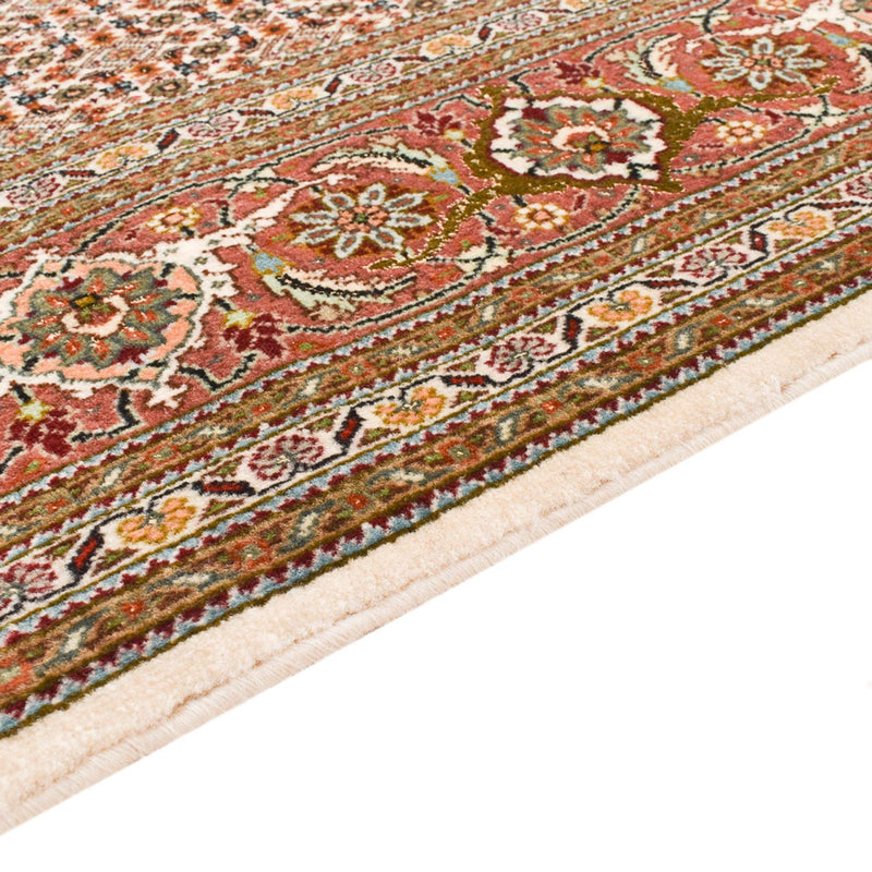 Løber Persisk tæppe - Tabriz - Royal - 404 x 150 cm - lys brun