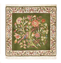 Persisk tæppe - Royal firkantet  - 60 x 60 cm - grøn