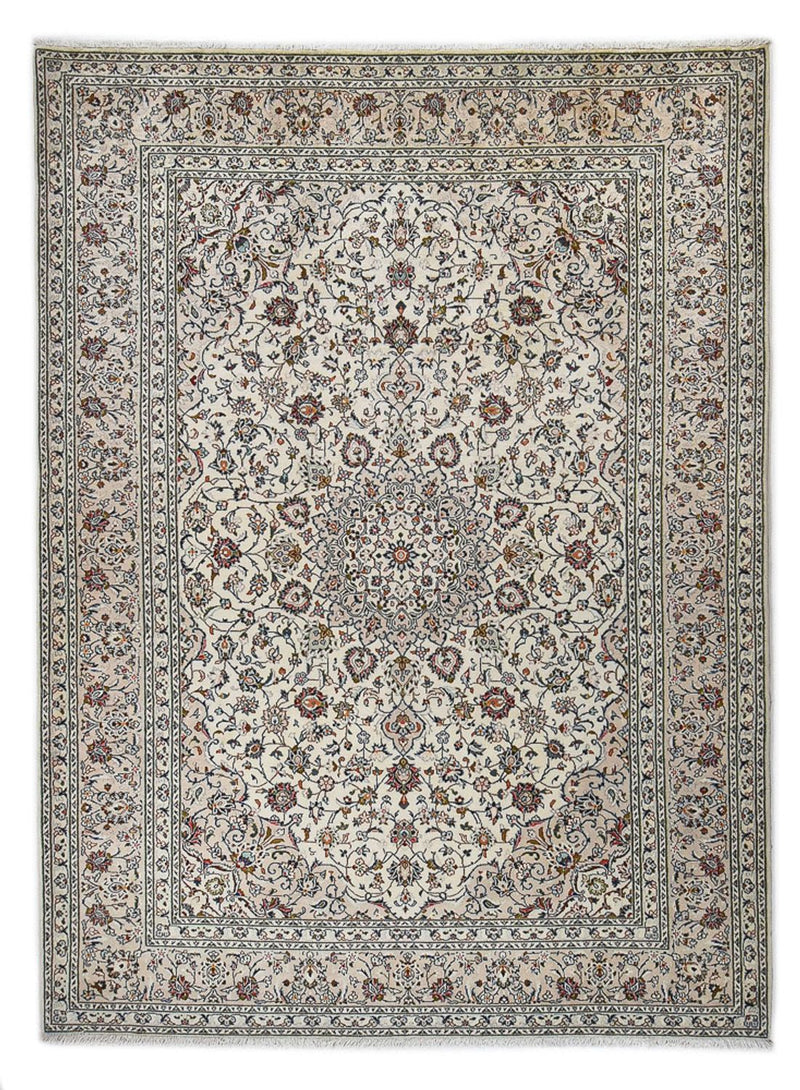 Persisk tæppe - Keshan - Royal - 347 x 253 cm - grå