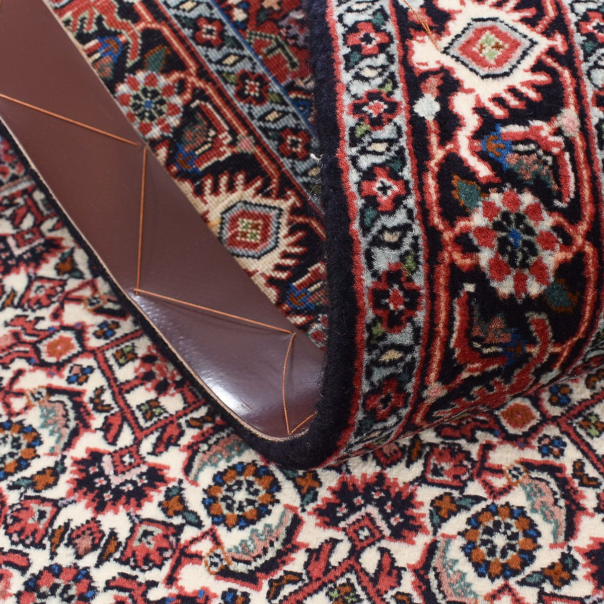 Løber Persisk tæppe - Bijar - 389 x 74 cm - brun