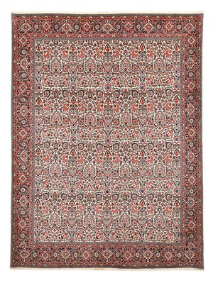 Persisk tæppe - Bijar - 351 x 251 cm - lysrød