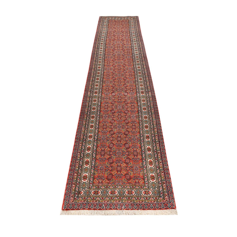 Løber Persisk tæppe - Tabriz - 380 x 70 cm - rust
