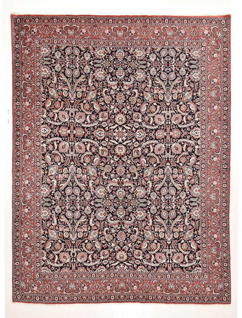 Persisk tæppe - Bijar - 395 x 305 cm - brun