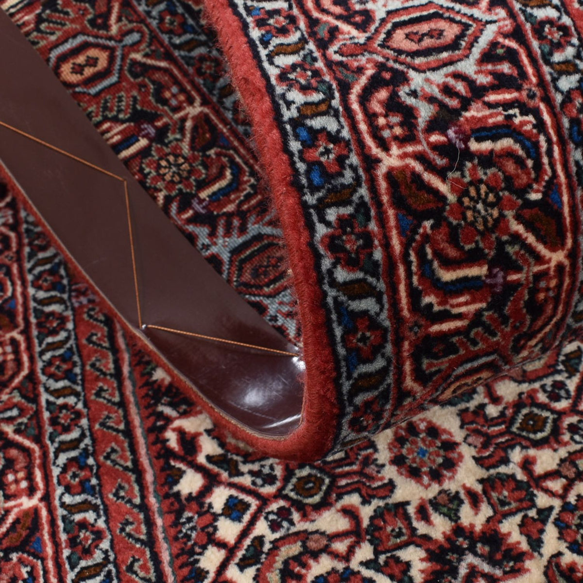 Løber Persisk tæppe - Bijar - 400 x 74 cm - brun