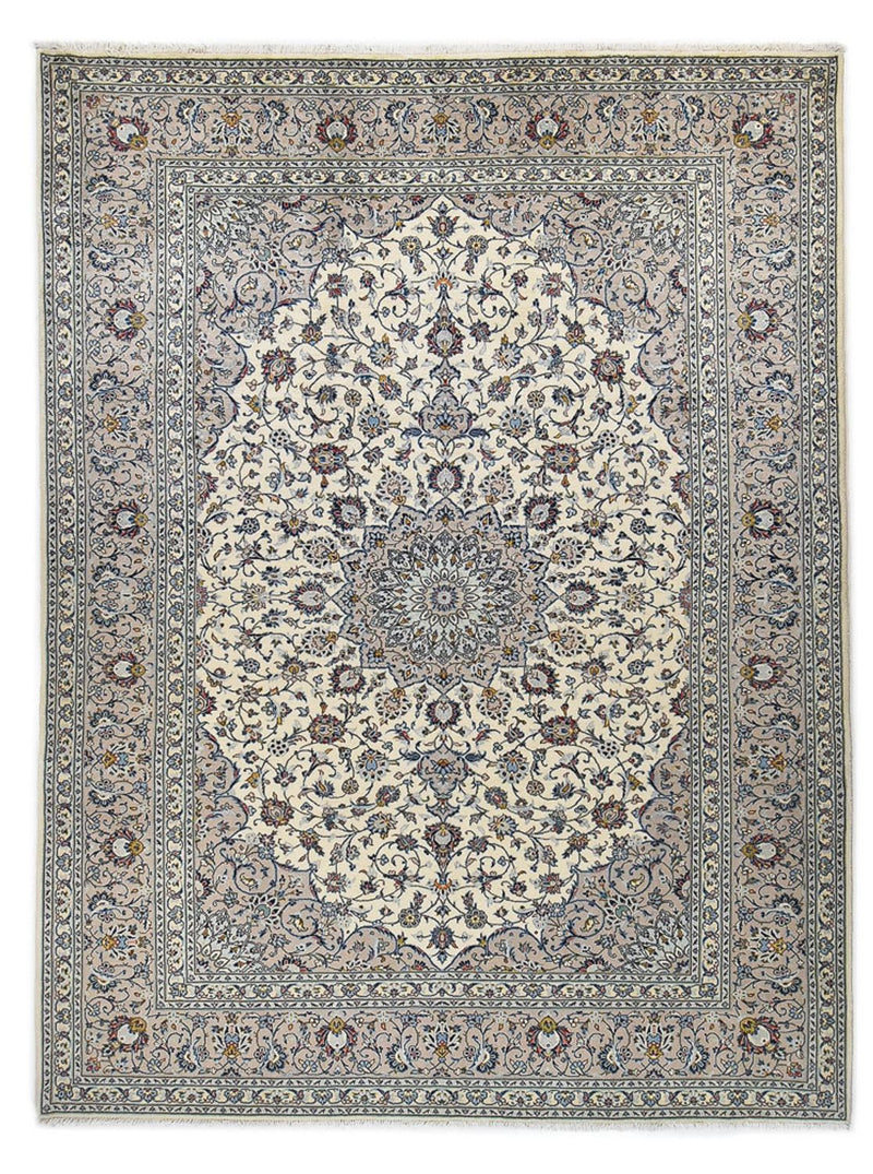 Persisk tæppe - Keshan - Royal - 340 x 250 cm - grå