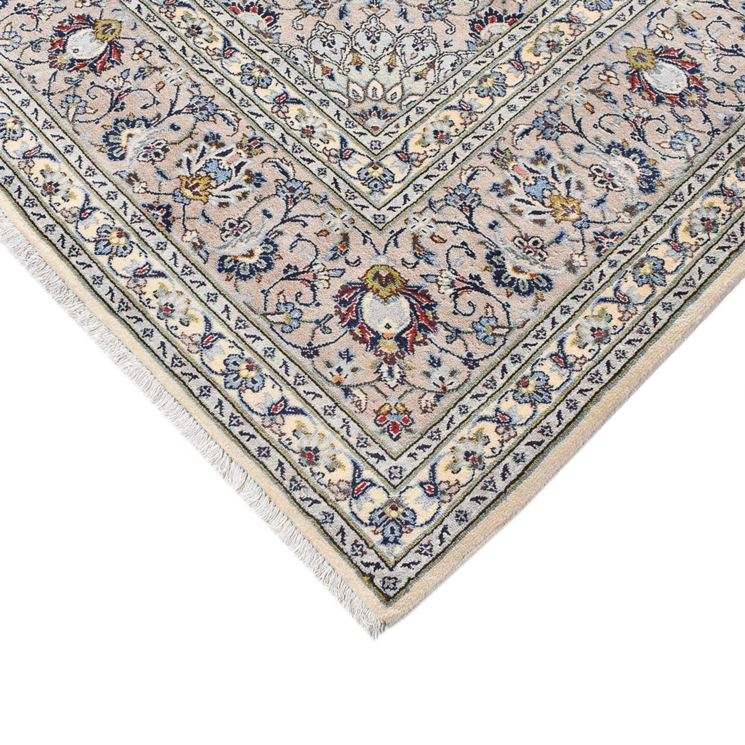 Persisk tæppe - Keshan - Royal - 347 x 250 cm - grå