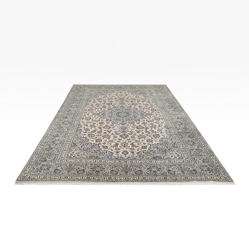 Persisk tæppe - Keshan - Royal - 347 x 248 cm - grå