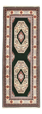 Løber Persisk tæppe - Tabriz - Royal - 202 x 74 cm - mørkeblå