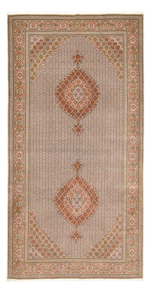 Løber Persisk tæppe - Tabriz - Royal - 400 x 202 cm - lysrød