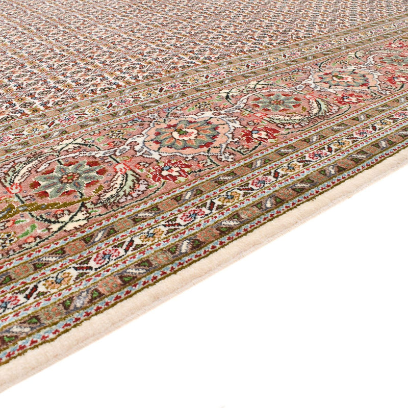 Løber Persisk tæppe - Tabriz - Royal - 400 x 202 cm - lysrød