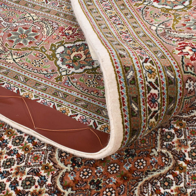 Løber Persisk tæppe - Tabriz - Royal - 400 x 202 cm - lysrød