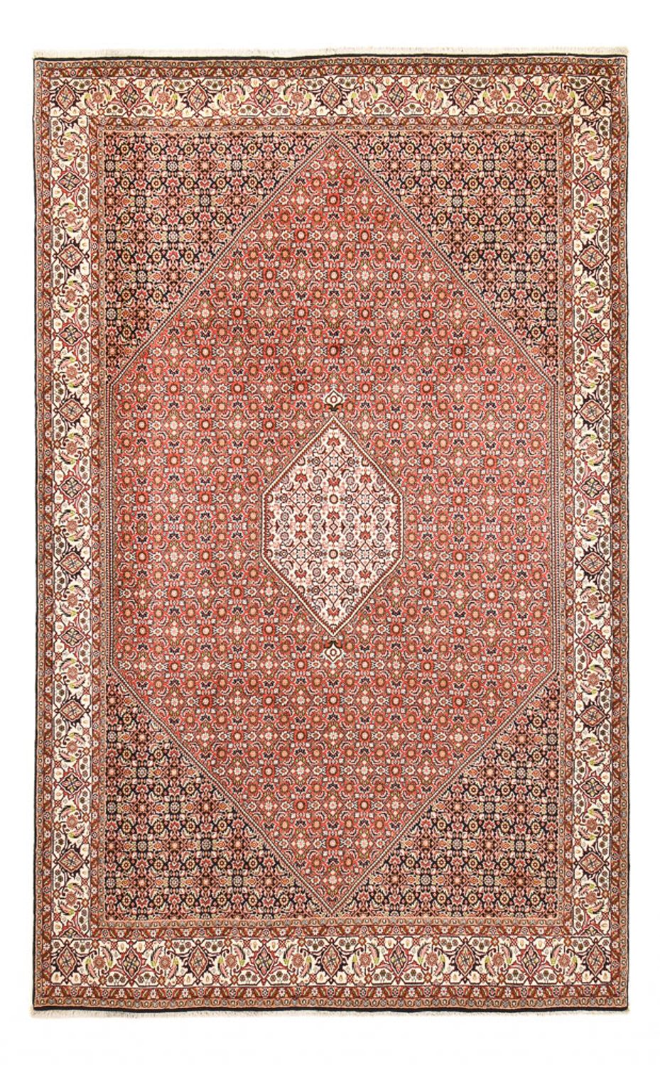 Persisk tæppe - Bijar - 397 x 246 cm - rød