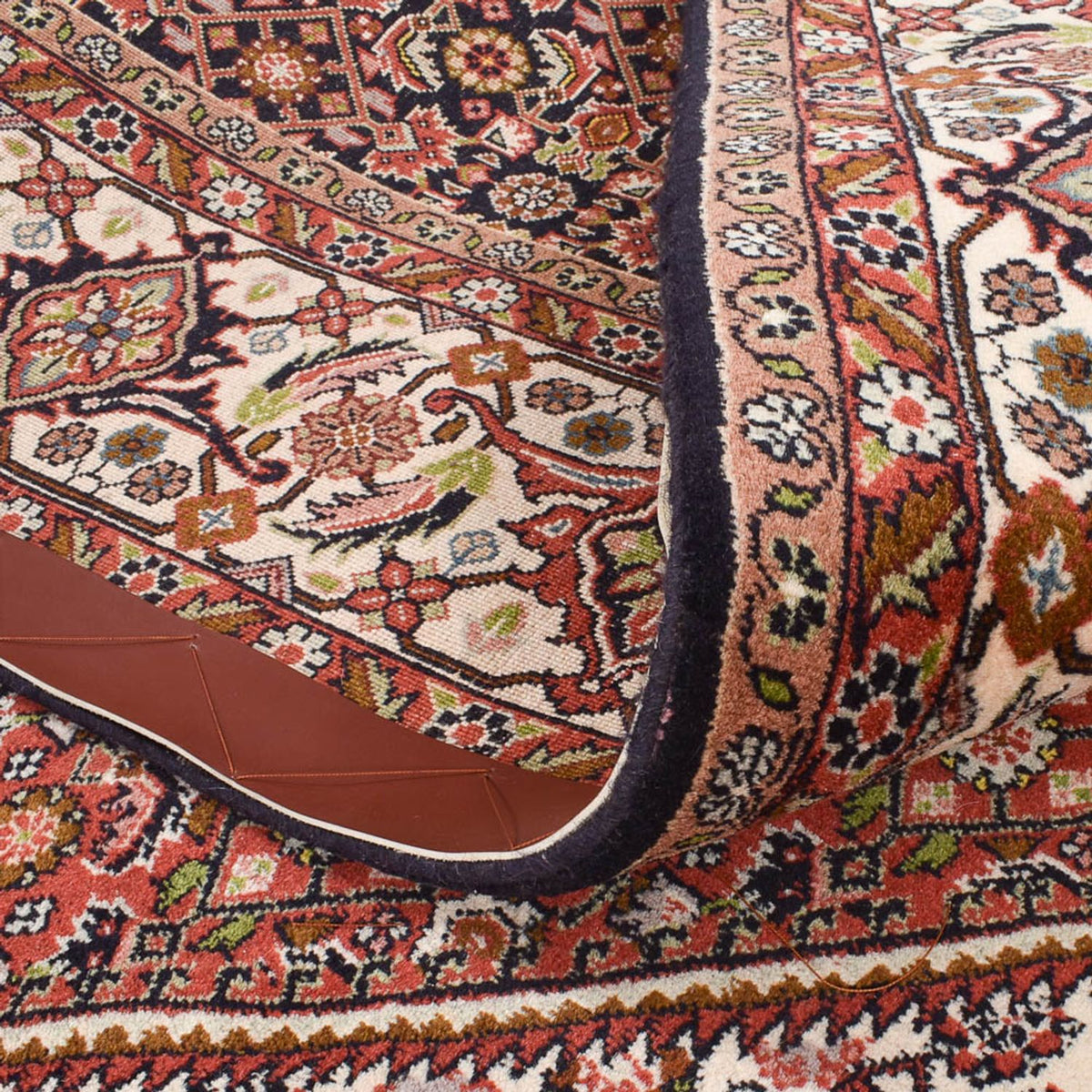 Persisk tæppe - Bijar - 397 x 246 cm - rød