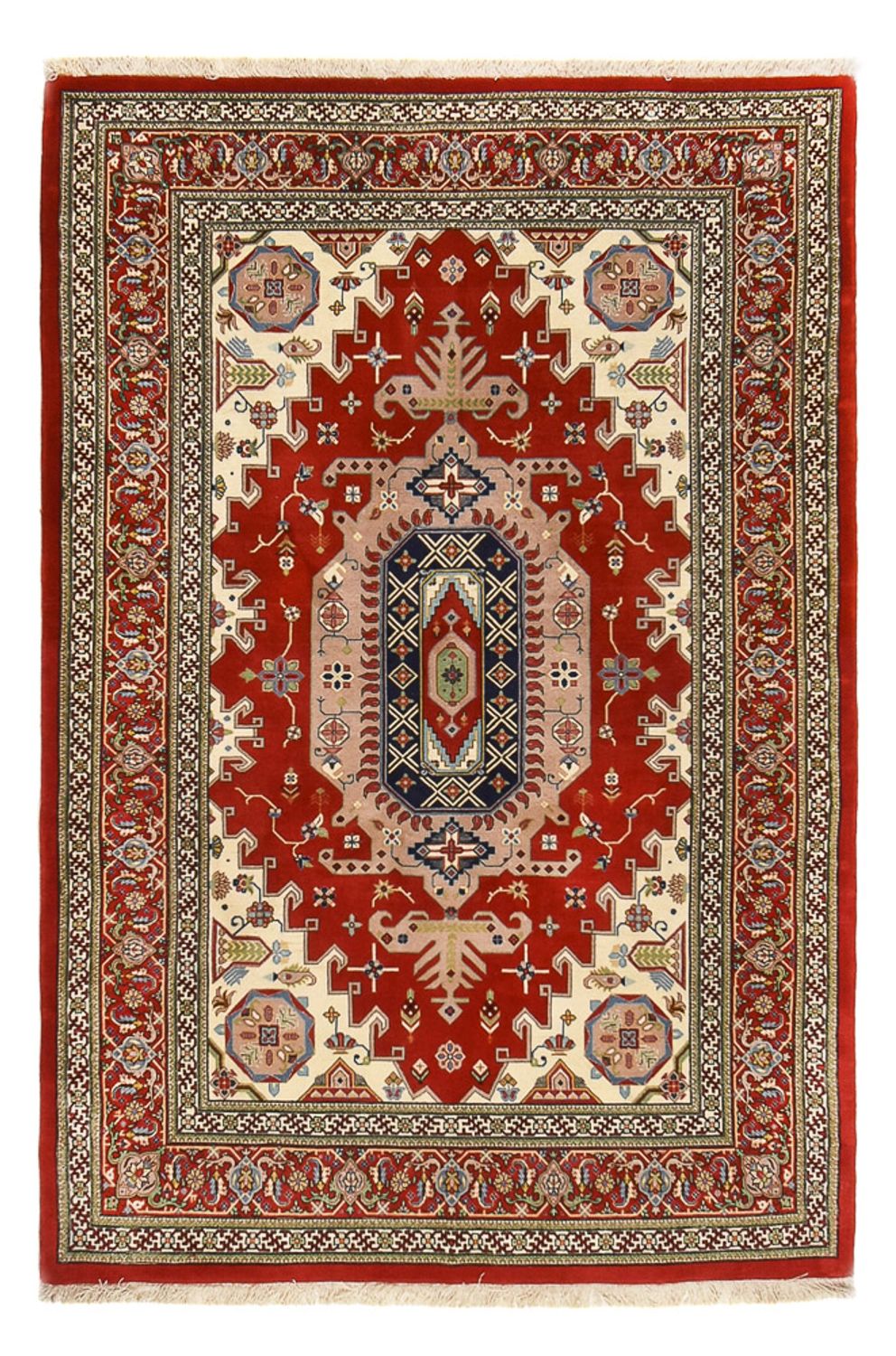 Persisk tæppe - Ghom - Royal - 204 x 137 cm - rød