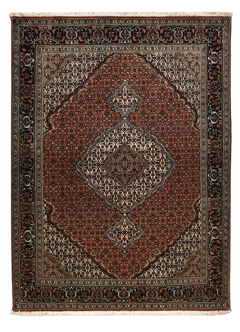 Persisk tæppe - Tabriz - Royal - 203 x 150 cm - mørkerød
