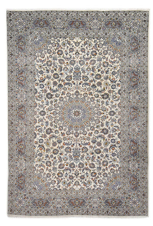 Persisk tæppe - Keshan - Royal - 340 x 233 cm - grå