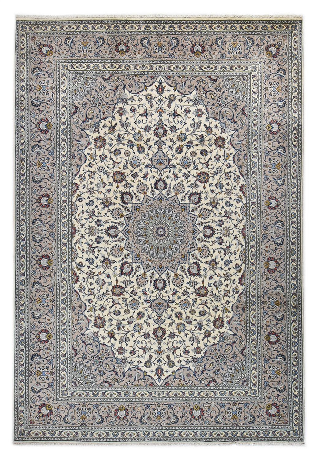 Persisk tæppe - Keshan - Royal - 350 x 246 cm - grå